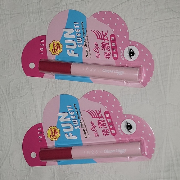 New Set of 2 1028 × Chupa Chups Mascara Asia Exclusive Extend Waterproof Black - Picture 1 of 3
